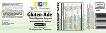 Load image into Gallery viewer, Dr. Kenawy's Gluten-Ade Digestive Enzymes With Acidophilus | Probiotics & Prebiotics | 60 Vegetarian Capsules