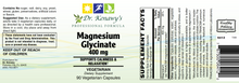 Load image into Gallery viewer, Dr. Kenawy's Magnesium Glycinate| Vegetarian Capsules