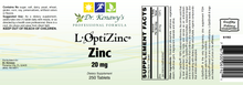 Load image into Gallery viewer, Dr. Kenawy's Zinc, Highly Bioavailable | L-OptiZinc®  20mg