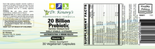 Load image into Gallery viewer, Dr. Kenawy's 20 Billion Probiotic | 30 Vegetarian Capsules