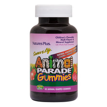 Load image into Gallery viewer, Animal Parade® Gummies - Children&#39;s MultiVitamin &amp; Mineral Supplement with Whole Food Concentrates (50 Animal-Shaped Gummies)