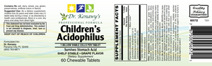 Dr. Kenawy's Children's Acidophilus (60 Chewable Tablets)