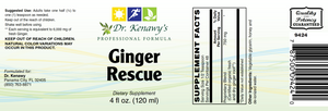 Dr. Kenawy's Ginger Rescue Syrup Concentrated (Organic Fresh & Dry Ginger Root) 4 FL OZ