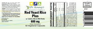 Dr. Kenawy's Red Yeast Rice Plus (60 Vegetarian Capsules)