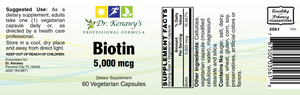 Dr. Kenawy's Biotin 5,000mcg (60 Capsules)
