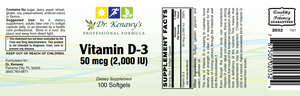Dr. Kenawy's Vitamin D-3 2,000IU (100 Softgels)