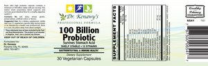 Dr. Kenawy's 100 Billion Probiotic (30 Vegetarian Capsules)