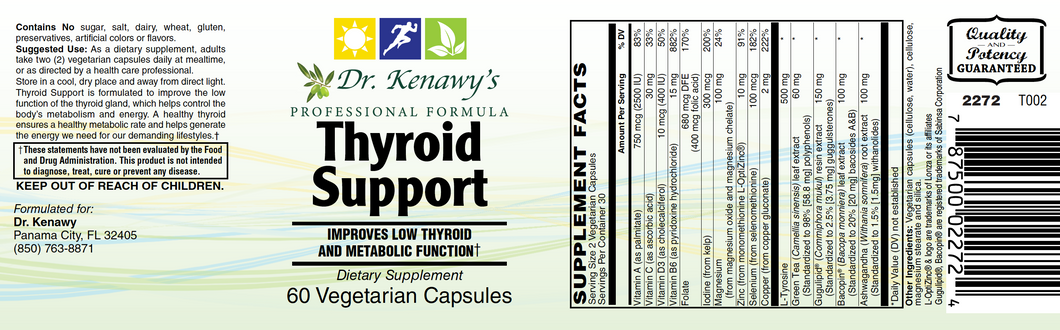 Dr. Kenawy's Thyroid Support (60 Vegetarian Capsules)