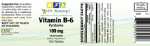 Load image into Gallery viewer, Dr. Kenawy&#39;s Vitamin B-6 (100 Tablets)