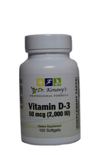 Load image into Gallery viewer, Dr. Kenawy&#39;s Vitamin D-3 2,000IU (100 Softgels)