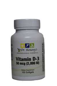 Dr. Kenawy's Vitamin D-3 2,000IU (100 Softgels)