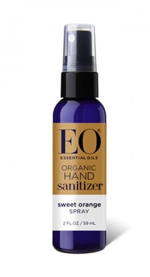 EO Organic Hand Sanitizer Spray: Sweet Orange,  2 Ounce (Travel Size)